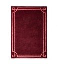 Tappeto burgundy in lana tessuto a mano 200x290 cm Gatsby – Flair Rugs
