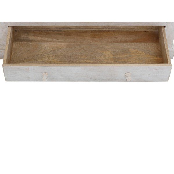 Armadio in legno di mango bianco 100x175 cm Rana - Støraa-image-3