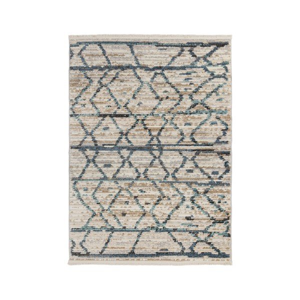 Tappeto beige e blu Neruda, 160 x 214 cm - Flair Rugs
