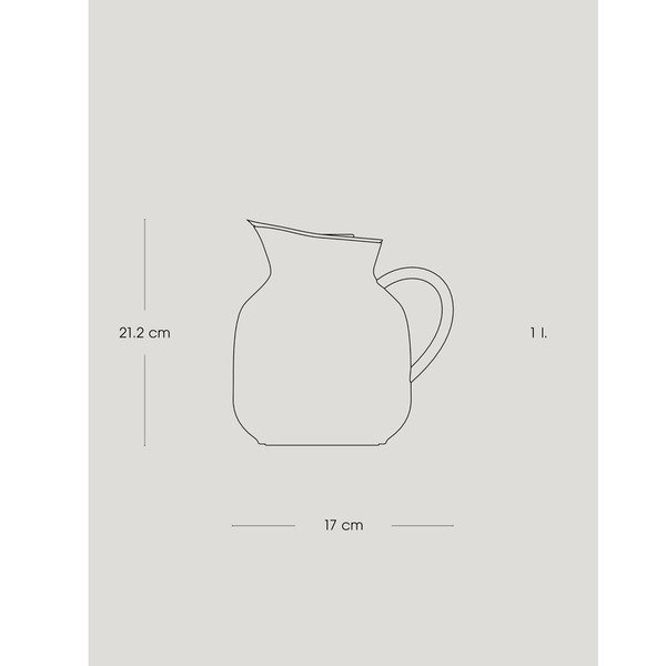 Caraffa termica nera in plastica 1 l Amphora – Stelton-image-3