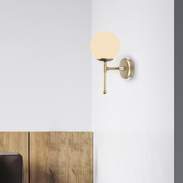 Lampada da parete color oro, altezza 35 cm Kruva - Squid Lighting-image-1