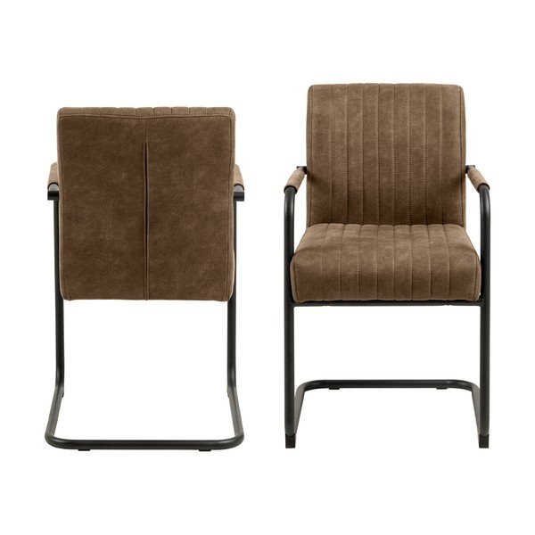 Sedie da pranzo marroni in un set di 2 Adele - Actona-image-3