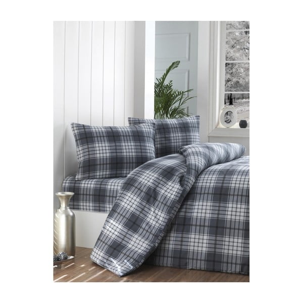 Biancheria per un letto Burberry Black, 160 x 220 cm - Mijolnir