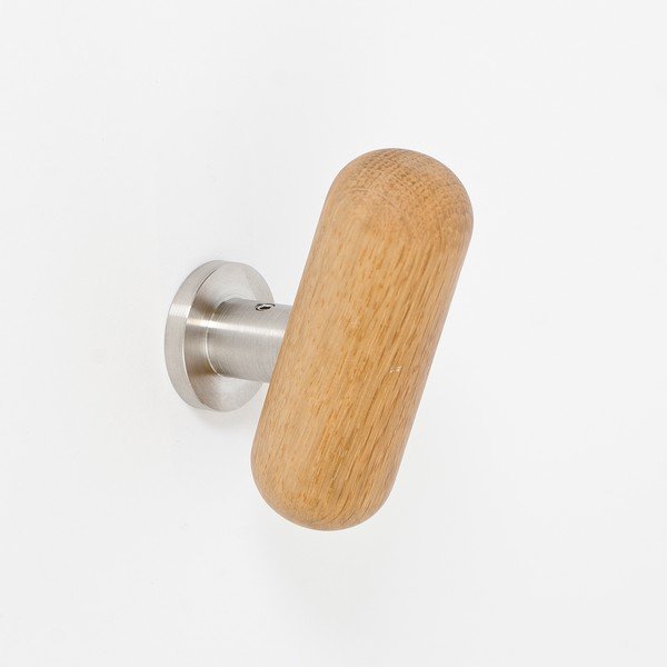 Gancio da parete in legno di quercia Yoku - Wireworks-image-4