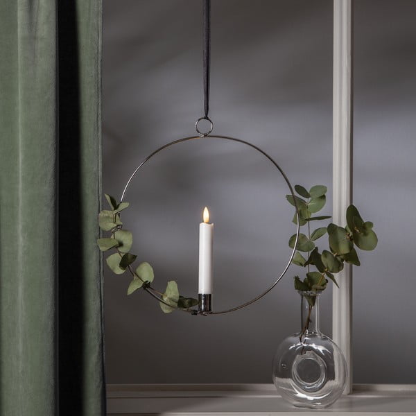 Decorazione luminosa in colore argento Flamme Ring - Star Trading-image-4