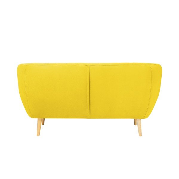 Divano in velluto giallo, 158 cm Sardaigne - Mazzini Sofas-image-4