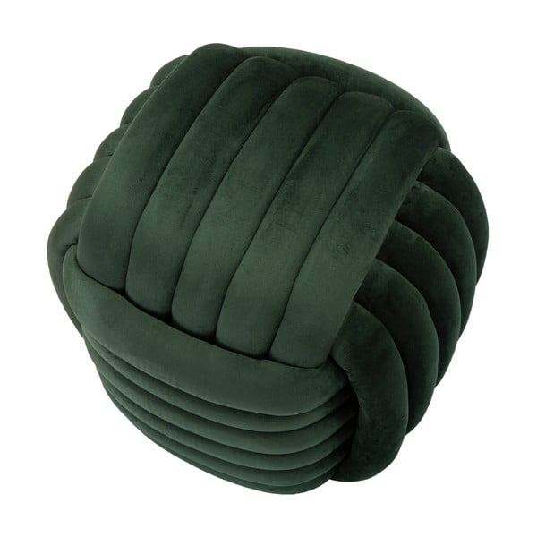 Poggiapiedi in velluto verde Softy - Mauro Ferretti-image-3