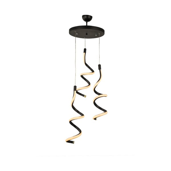 Lampadario LED nero in metallo ø 30 cm Hilton – Squid Lighting