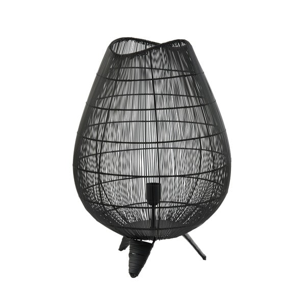 Lampada da tavolo nero opaco con paralume in metallo (altezza 56 cm) Yumi - Light & Living