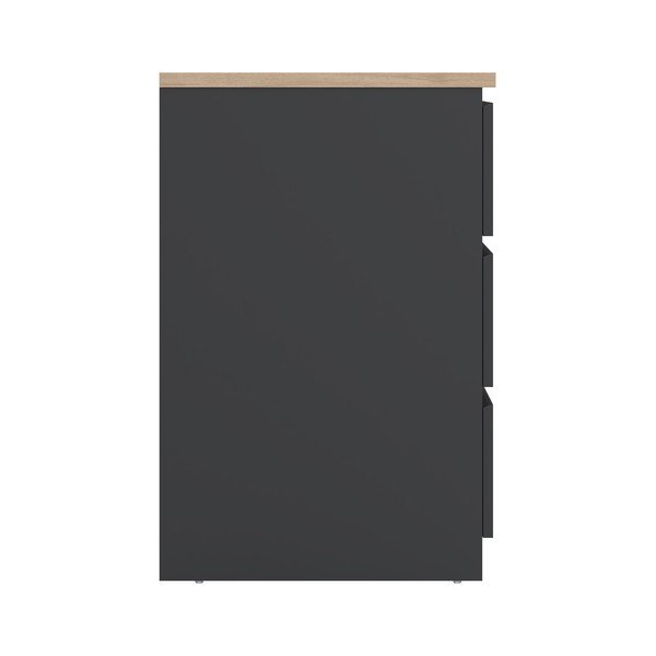 Credenza grigio scuro 77x76x50 cm Naia – Tvilum-image-4