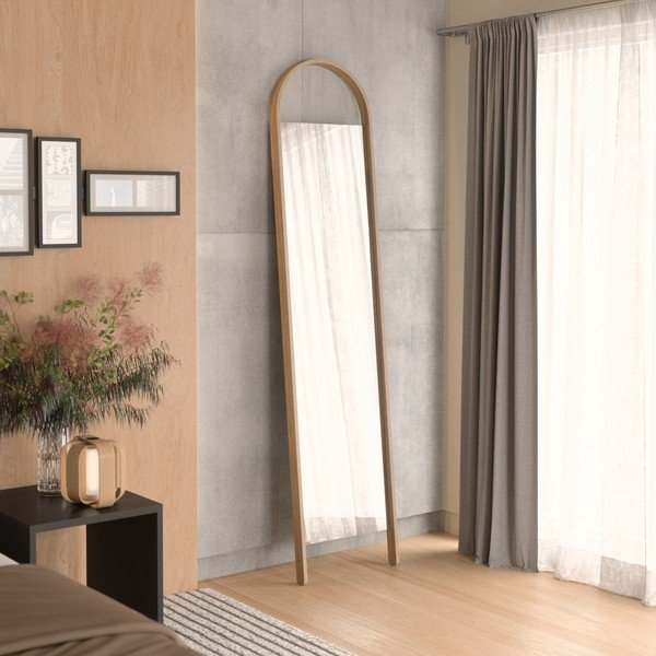 Specchio da terra con cornice in legno 45x196 cm Bellwood - Umbra-image-1