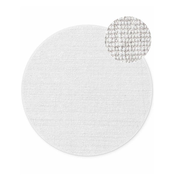 Tappeto rotondo grigio chiaro in iuta reversibile/tessuto a mano ø 160 cm Bouclé Jaipur – Hanse Home