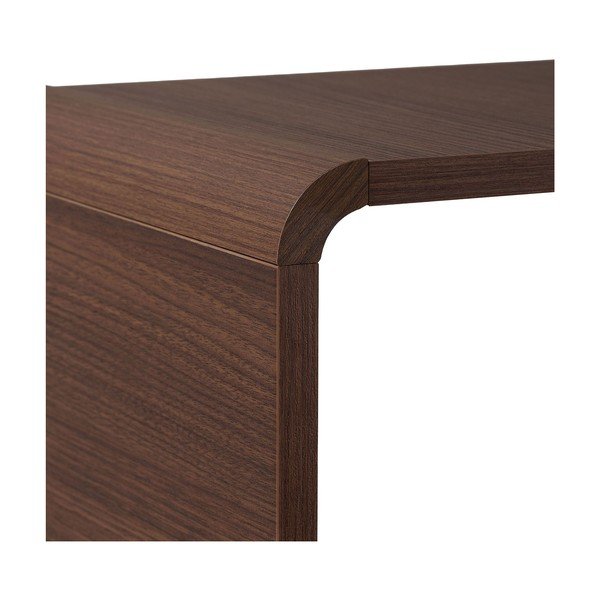 Libreria colore naturale scuro con effetto noce 78x153x34 cm Senza – Nordure-image-4