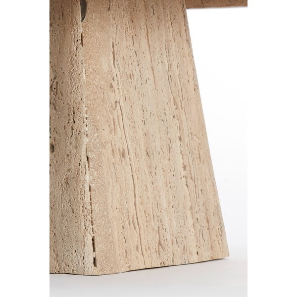 Tavolino con piano in pietra 60x60 cm Kepami - Light & Living-image-4