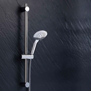 Set per doccia color argento opaco in plastica con doccetta 70 cm Hydro – douceur d'intérieur