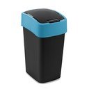 Cestino per la spazzatura nero/blu in plastica per raccolta differenziata 25 l Flip Bin – Curver