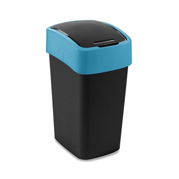 Cestino per la spazzatura nero/blu in plastica per raccolta differenziata 25 l Flip Bin – Curver