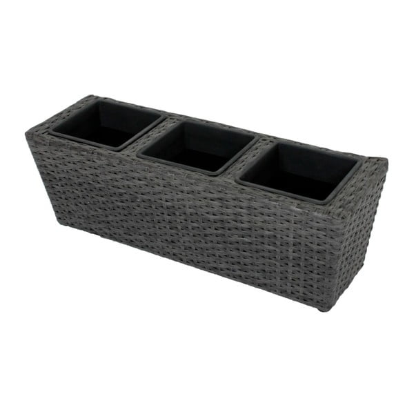 Fioriera da giardino grigio scuro ADDU Balcony Box - Garden Pleasure