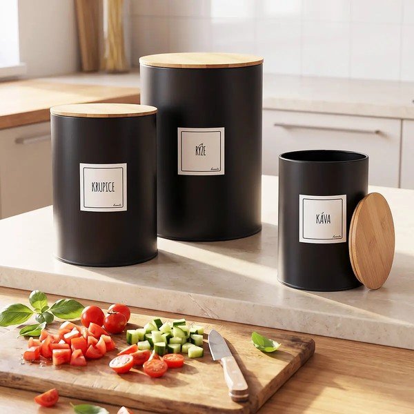 Contenitore per alimenti in metallo alimentare Black – Orion-image-1