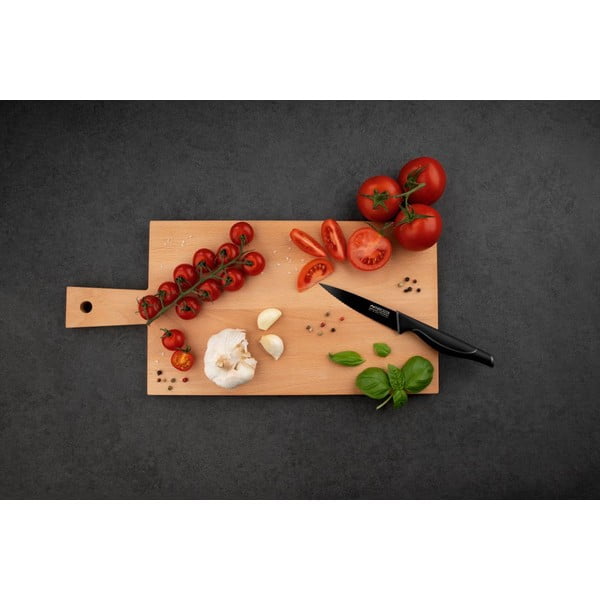 Coltello seghettato in acciaio inox nero Wave - Nirosta-image-1