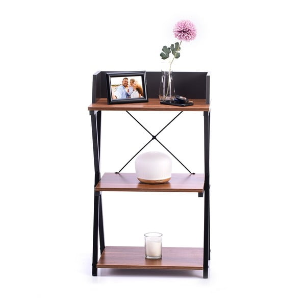 Tavolo da lavoro con piano in legno di noce 30x50 cm Hexe - Homede-image-4