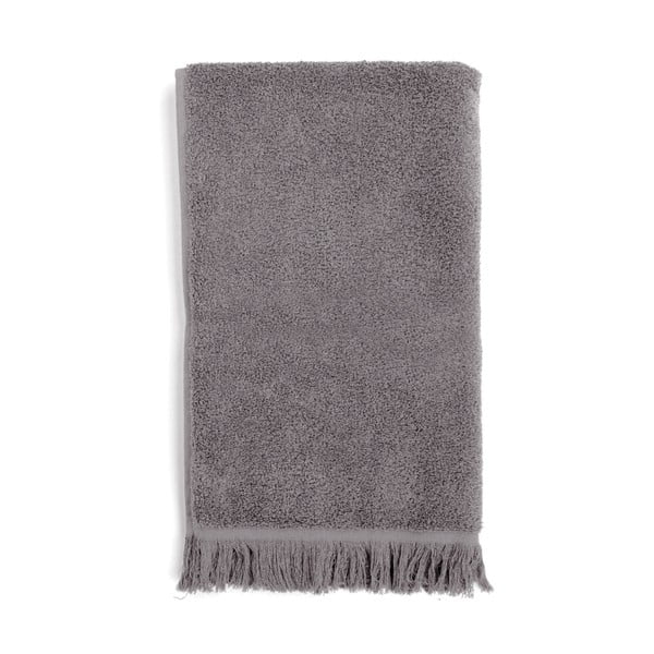 Set di 2 asciugamani da bagno grigio antracite in 100% cotone, 70 x 140 cm - Bonami Selection-image-1