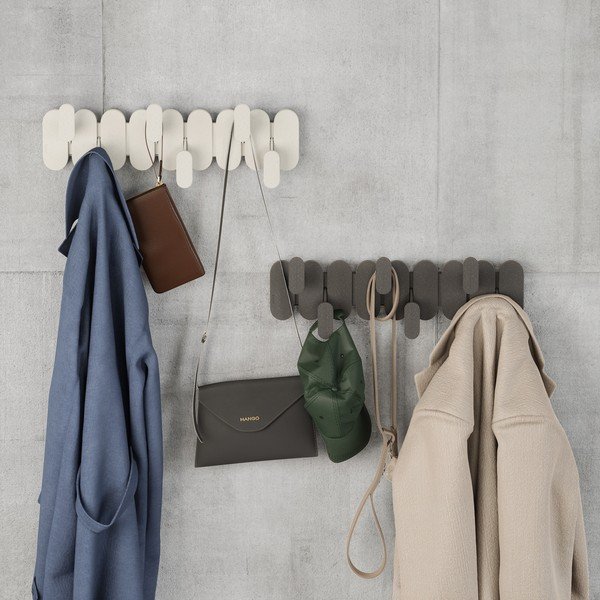 Attaccapanni da parete beige in acciaio 16 cm Tempo – Umbra-image-1