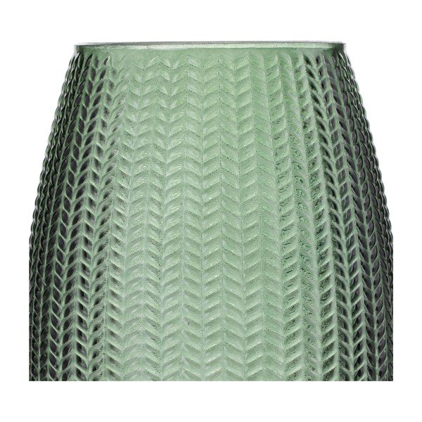 Vaso verde in vetro (altezza totale 24 cm) Sevilla – Restilo-image-2