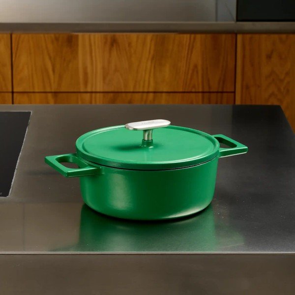 Casseruola in ghisa con coperchio incluso adatta all'induzione 2 l Mattia 3.0 – FABINI-image-1