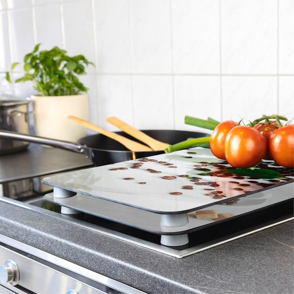 Coperchi per stufe in vetro temperato in set da 2 52x30 cm Café Aromatica - Maximex-image-1