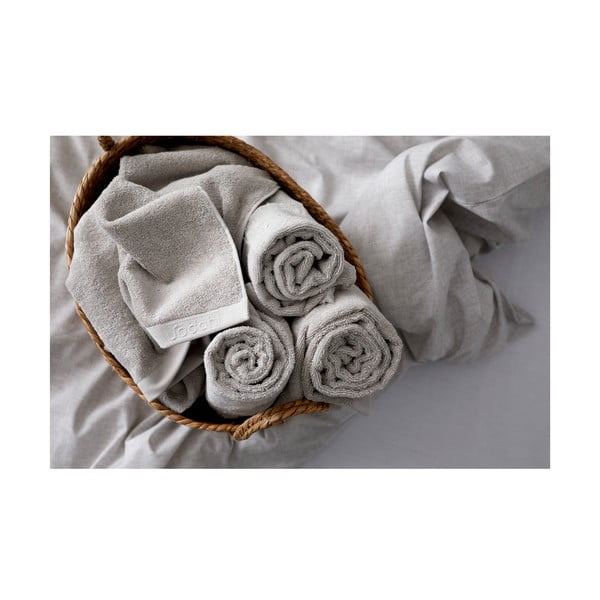 Asciugamano tipo terry grigio chiaro in cotone 30x30 cm Comfort – Södahl-image-2