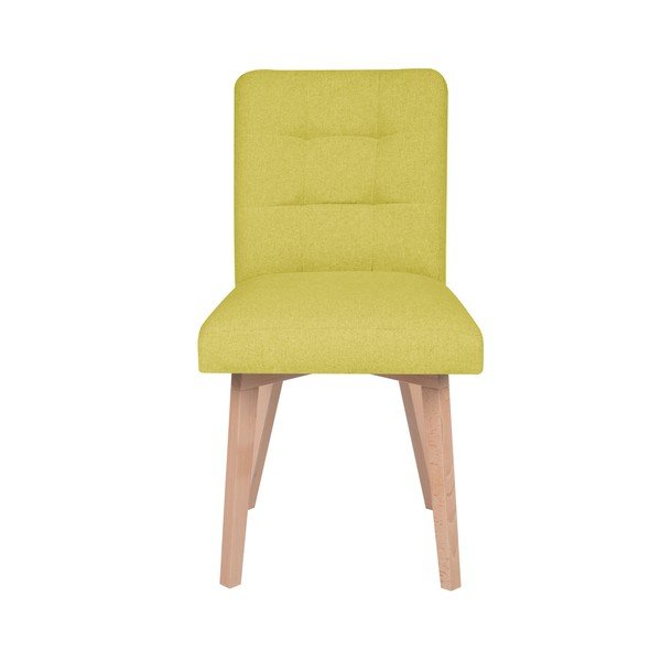 Sedia da pranzo gialla Tulip - Mazzini Sofas