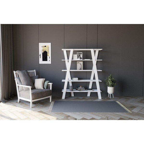 Libreria bianca 120x150 cm Conde - Kalune Design-image-3