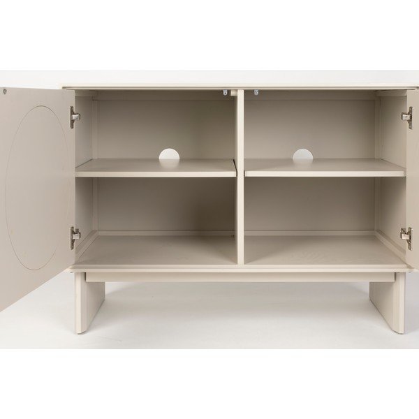 Cassettiera grigio chiaro in acacia massiccia 100x70x45 cm Twin – Zuiver-image-3