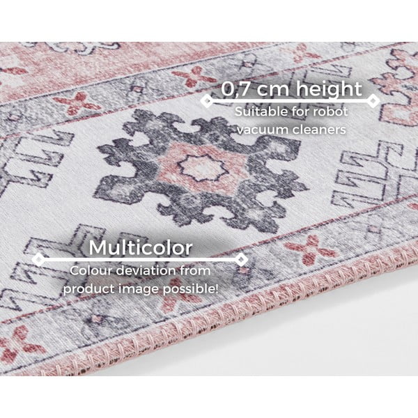 Runner rosa chiaro , 80 x 200 cm Gratia - Nouristan-image-4