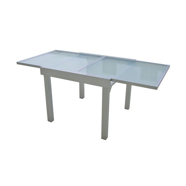 Tavolo da pranzo da giardino con piano in vetro 90x90 cm Lola - Garden Pleasure-image-2