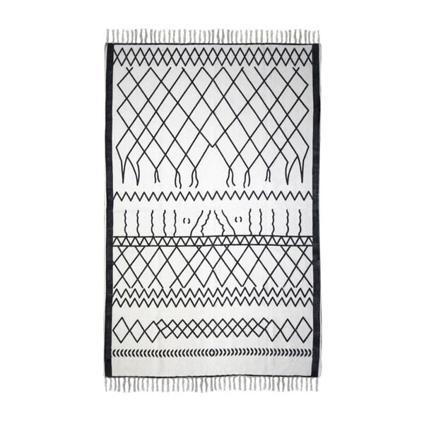 Tappeto in cotone bianco e nero Colorful Living Garrio, 60 x 90 cm - HSM collection