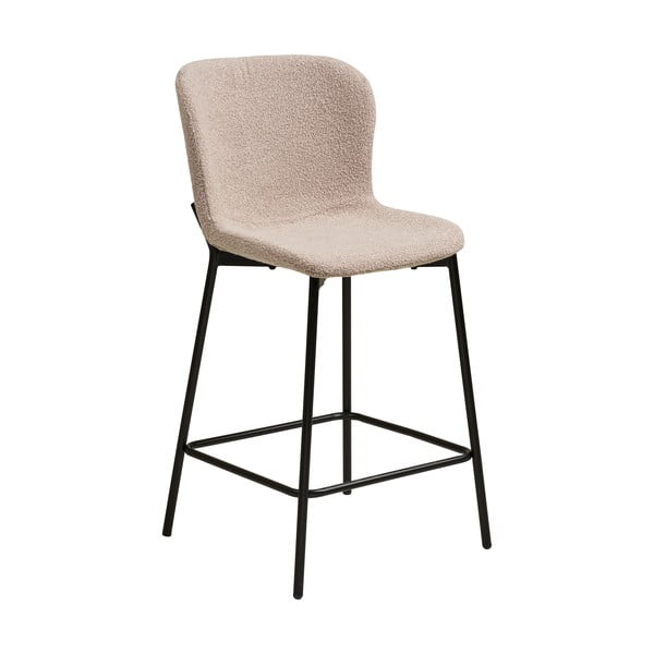 Sgabello da bar beige imbottito (altezza della seduta 65 cm) Maceda – House Nordic