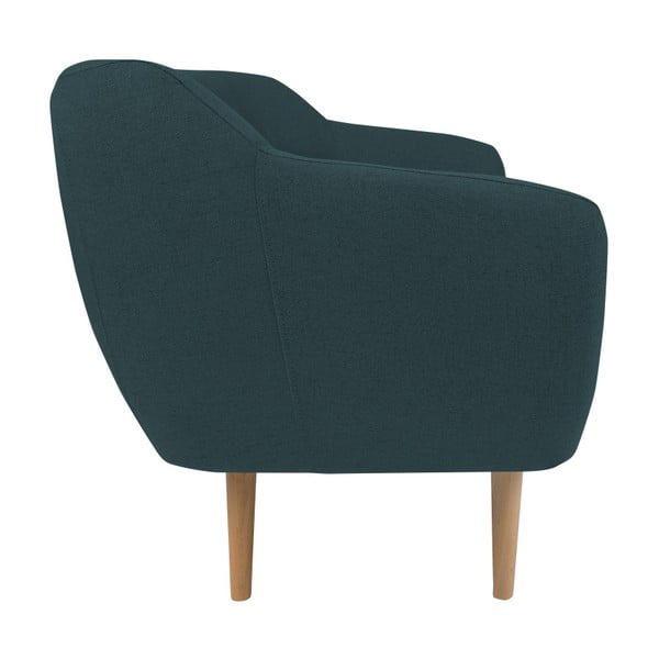 Divano a due posti blu scuro con gambe chiare Sicile - Mazzini Sofas-image-3