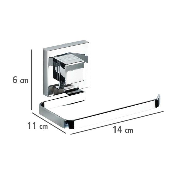 Supporto per carta igienica autoportante Vacuum-Loc Quadrio, capacità di carico fino a 33 kg Quadro - Wenko-image-3