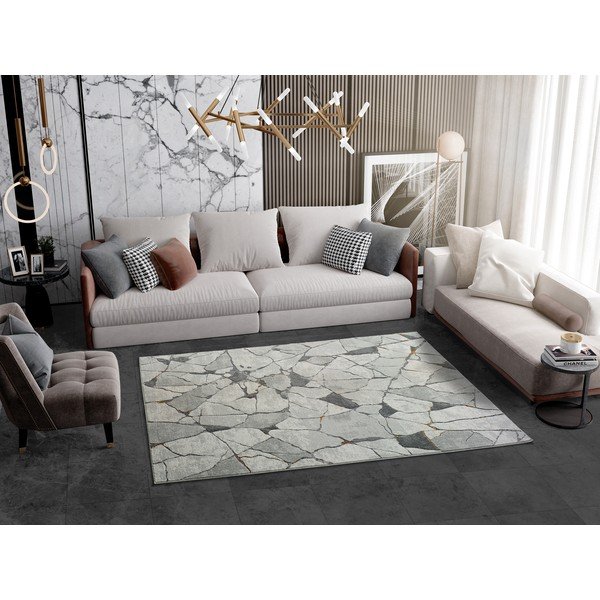 Tappeto grigio , 133 x 190 cm Berlin Marble - Universal-image-1