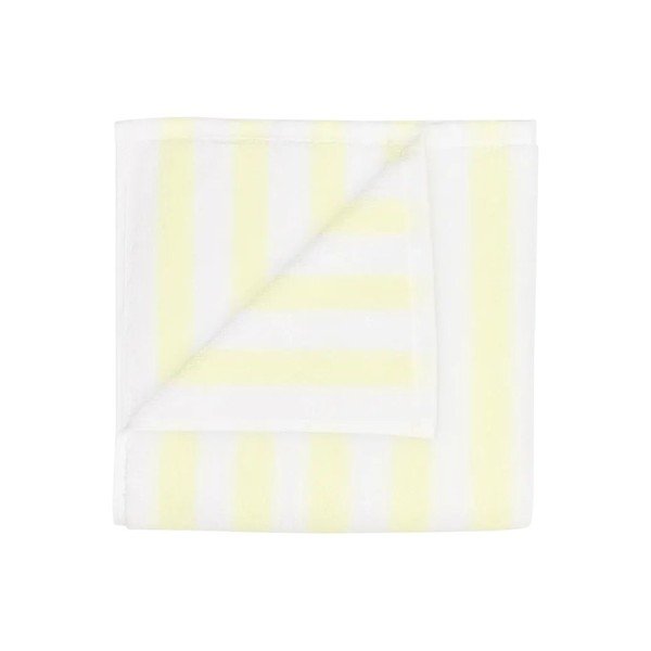 Set di asciugamani tipo terry giallo chiaro/bianchi in cotone organico 2 pz 30x50 cm Arto – Blomus