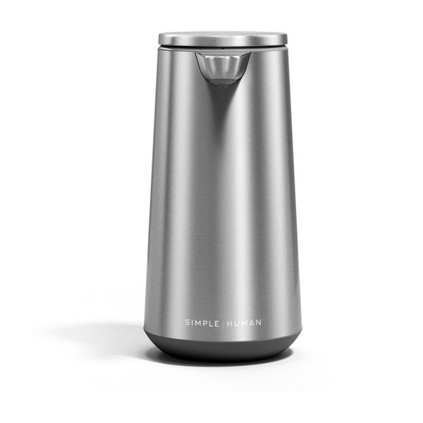 Dispenser per sapone automatico color argento opaco in acciaio inox 296 ml – simplehuman-image-3
