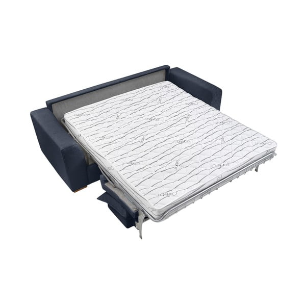 Divano in blu scuro allungabile con rivestimento in velluto a coste 225 cm Augustin – Bobochic Paris-image-4