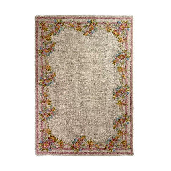 Tappeto in lana tessuto a mano 140x200 cm Elise Floral  – Flair Rugs
