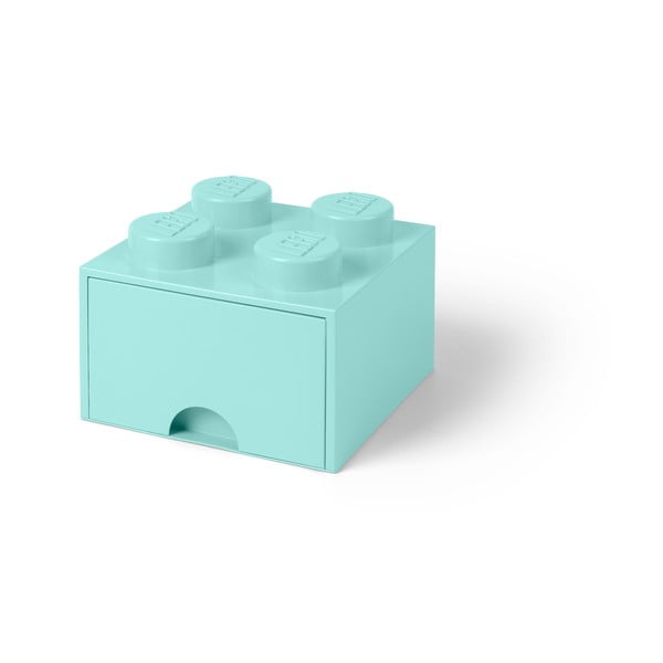 Scatola portaoggetti azzurra quadrata - LEGO®