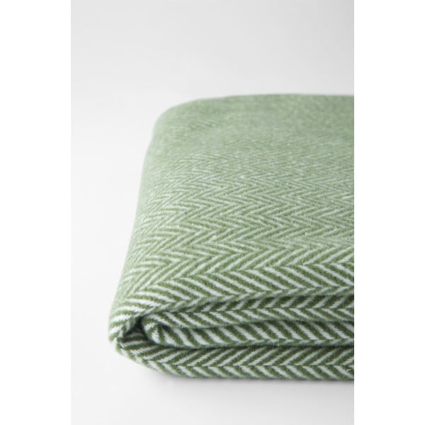 Plaid verde con contenuto di cotone , 140 x 180 cm Skyline - Euromant-image-1