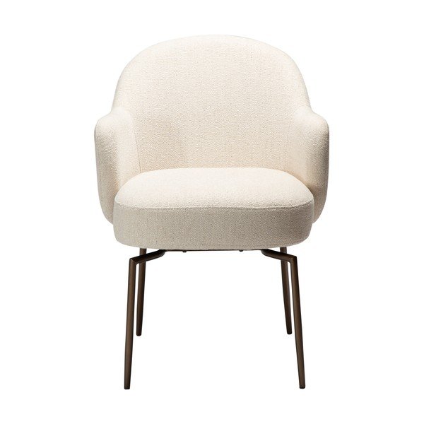 Sedia da pranzo beige con braccioli/girevole Bae – DAN-FORM Denmark-image-1