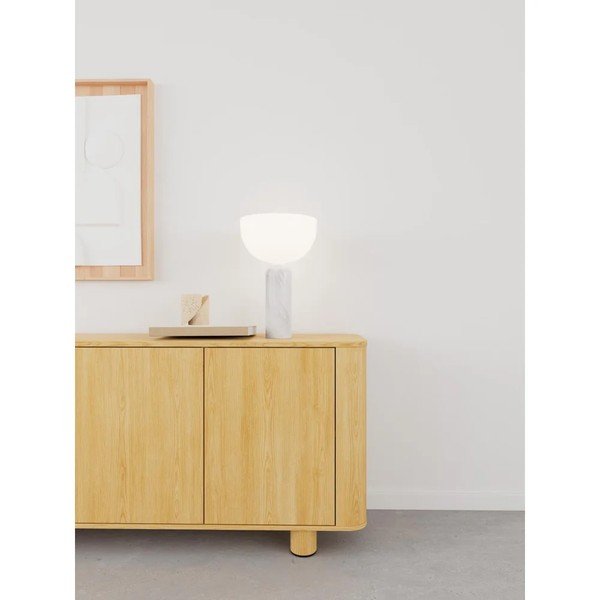 Credenza di colore naturale con effetto rovere 160x75x40 cm Atmore – Actona-image-1