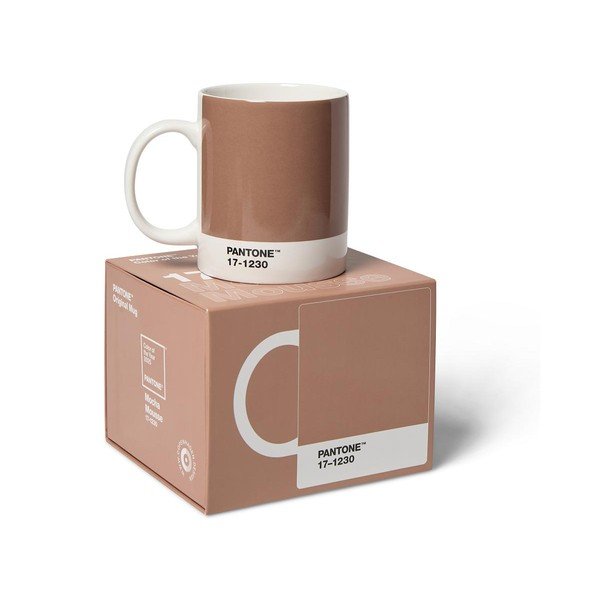Tazza in ceramica marrone chiaro 375 ml Mocha Mousse 17-1230 - Pantone-image-1